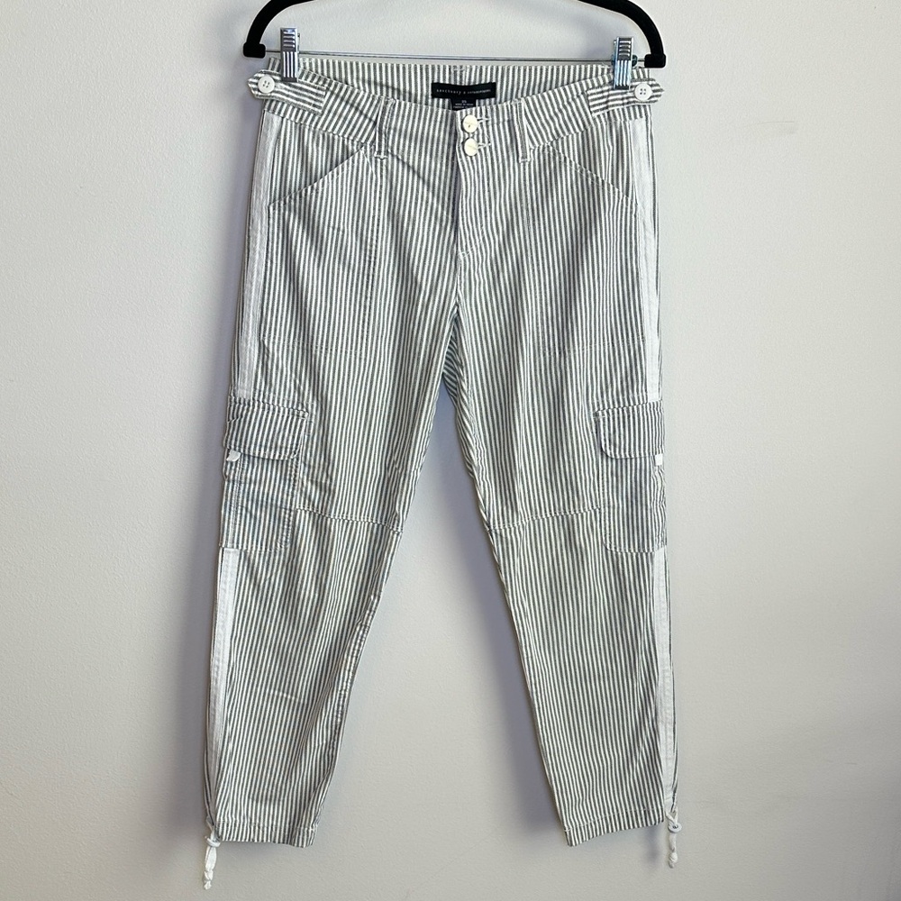 Sanctuary X Anthro Striped Wanderer Ankle Pant‎ Women 25 Casual Resort Coastal